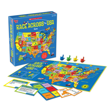 UNIVERSITY GAMES Scholastic® Race Across the USA™ Game 00701